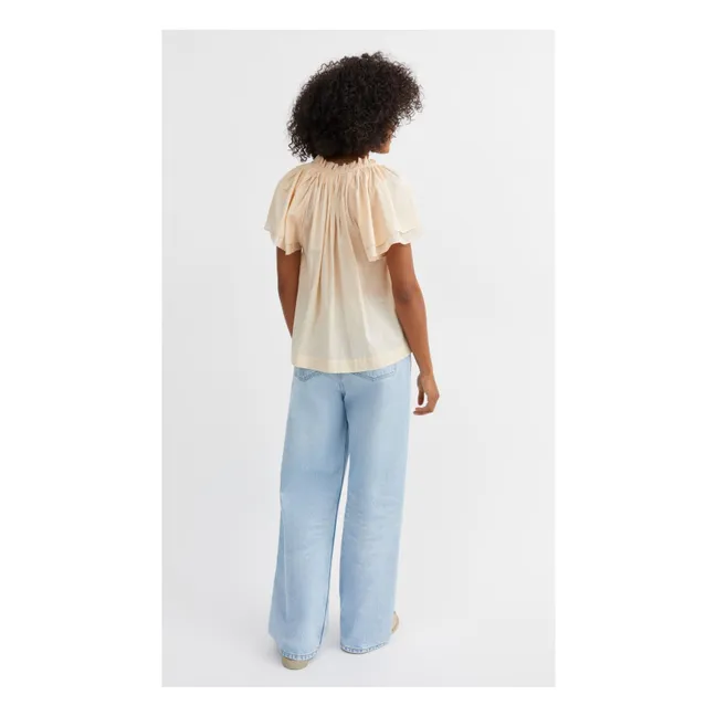 Bluse Grace Bio-Baumwolle | Pfirsichfarben