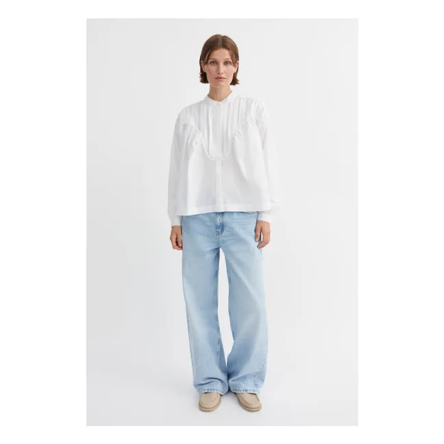 Bluse Aurora Bio-Baumwolle | Weiß-Optik