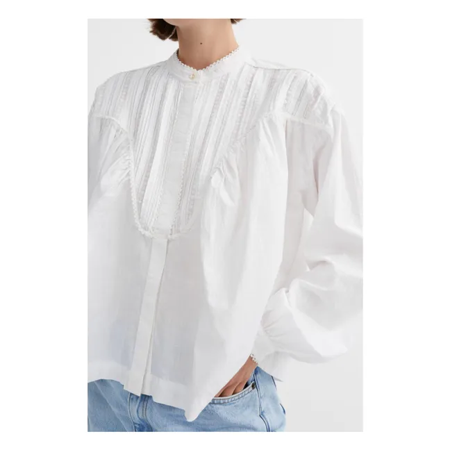 Bluse Aurora Bio-Baumwolle | Weiß-Optik