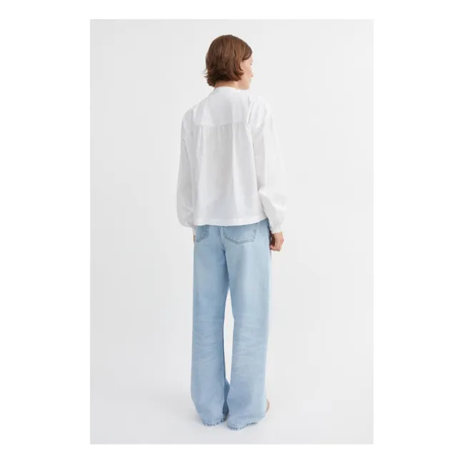 Bluse Aurora Bio-Baumwolle | Weiß-Optik
