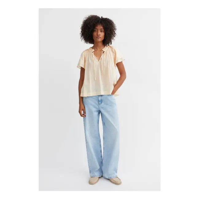 Bluse Grace Bio-Baumwolle | Pfirsichfarben