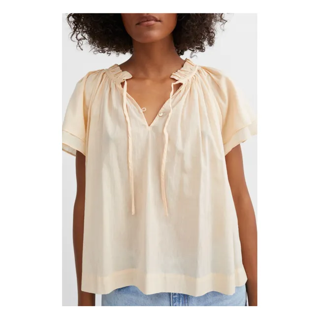 Bluse Grace Bio-Baumwolle | Pfirsichfarben