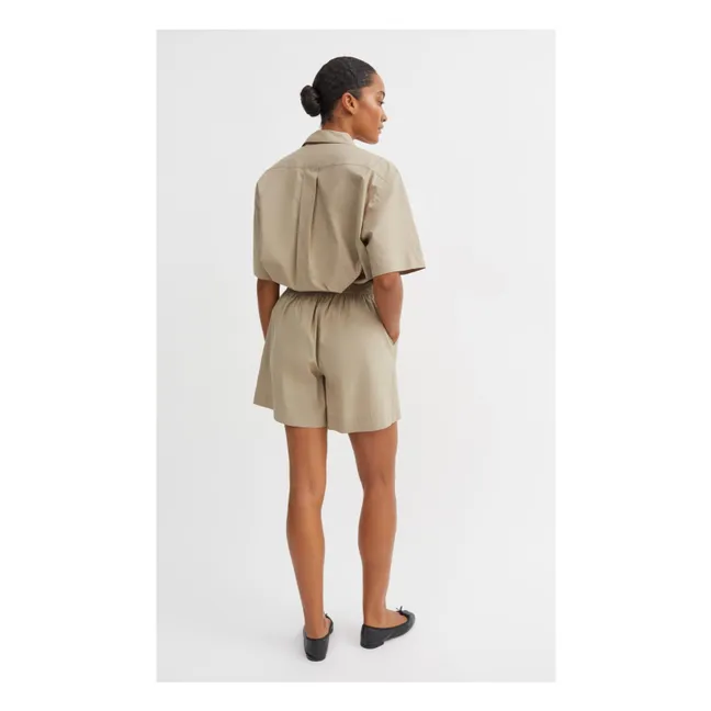 Short Edgar Coton Bio | Vert pâle