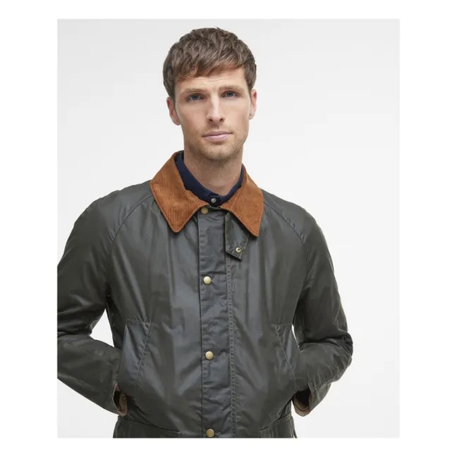 Ashby Wax jacket | Olive green