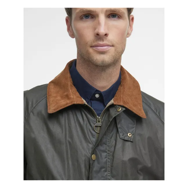 Ashby Wax jacket | Olive green
