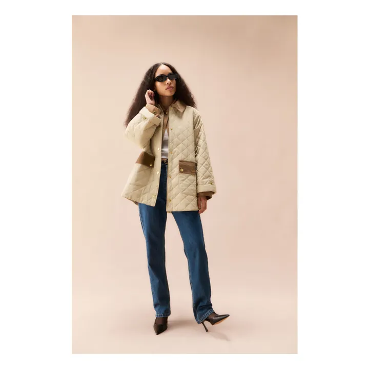 Veste Matelassée Corinne | Ecru- Image produit n°6