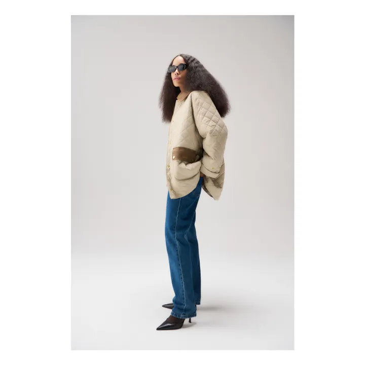 Veste Matelassée Corinne | Ecru- Image produit n°10