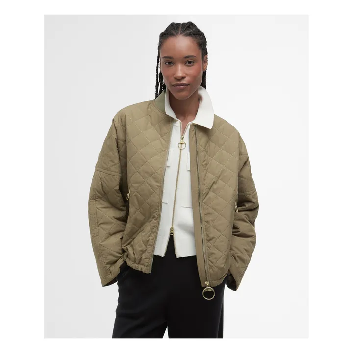 Bomber Matelassée Emlyn | Vert kaki- Image produit n°1