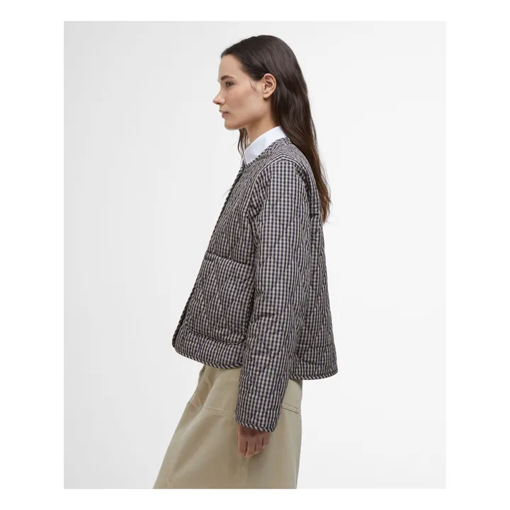 Veste Matelassée Monroe Carreaux | Bleu marine- Image produit n°2