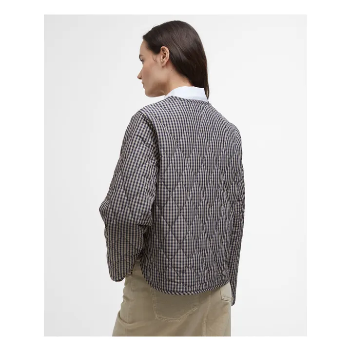 Veste Matelassée Monroe Carreaux | Bleu marine- Image produit n°3