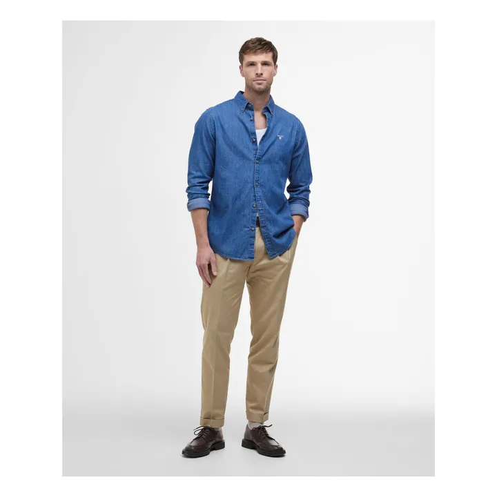 Hemd Crest Tailored Fit Chambray | Blau- Produktbild Nr. 2