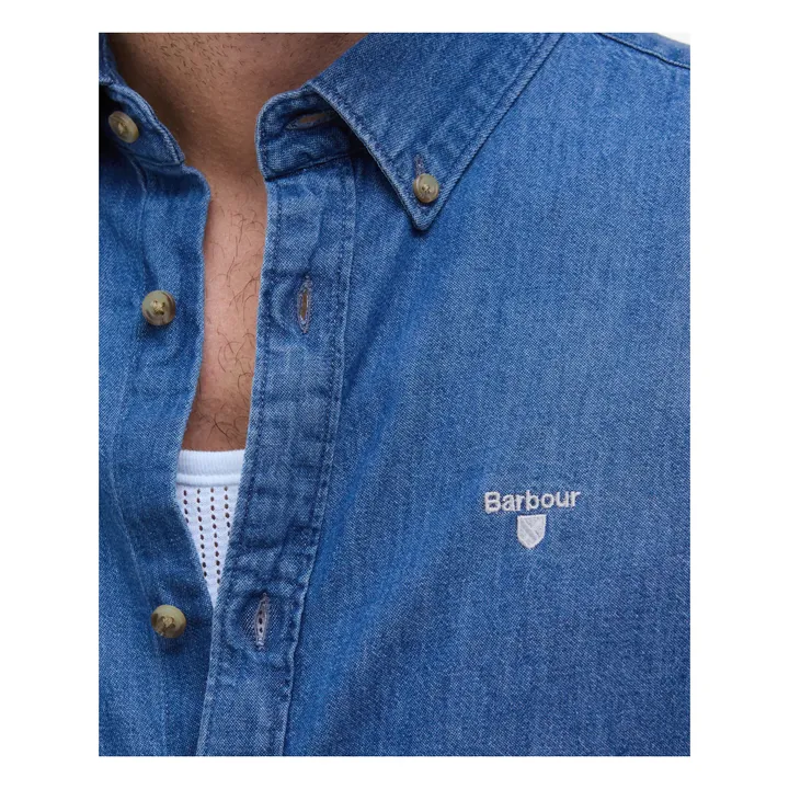 Hemd Crest Tailored Fit Chambray | Blau- Produktbild Nr. 5