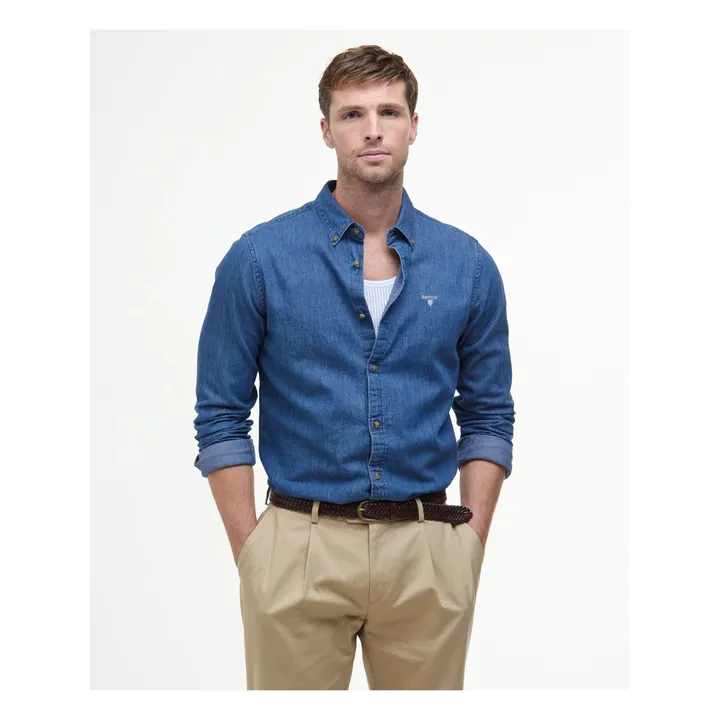 Hemd Crest Tailored Fit Chambray | Blau- Produktbild Nr. 1
