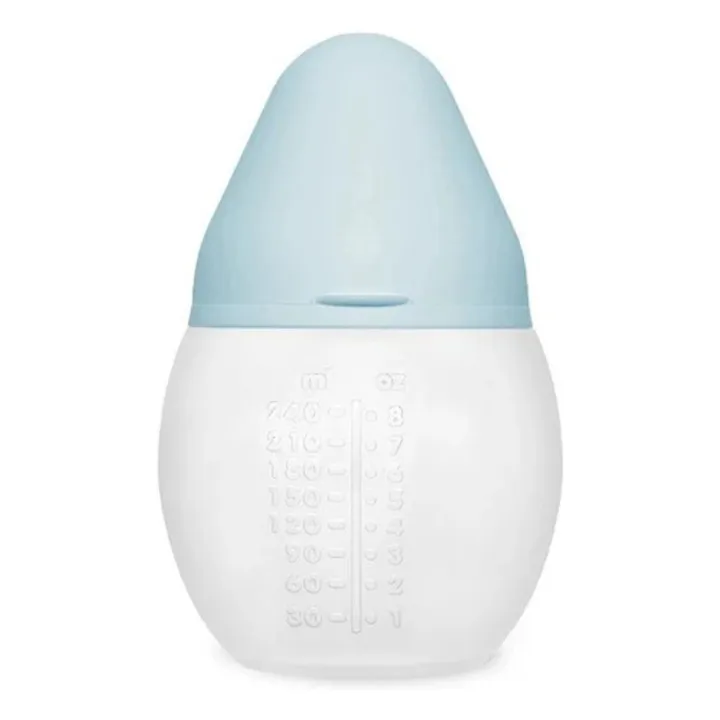 Medical silicone bottle and physiological teat | Pale blue- Product image n°3
