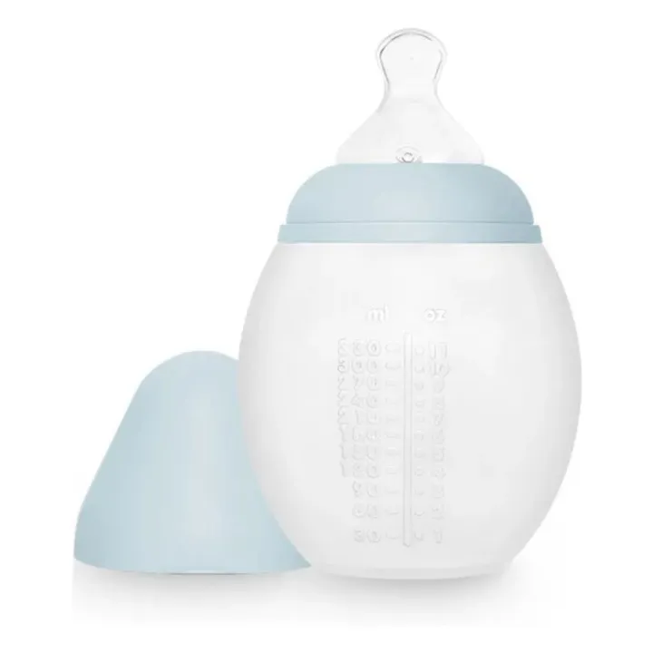 Medical silicone bottle and physiological teat | Pale blue- Product image n°4