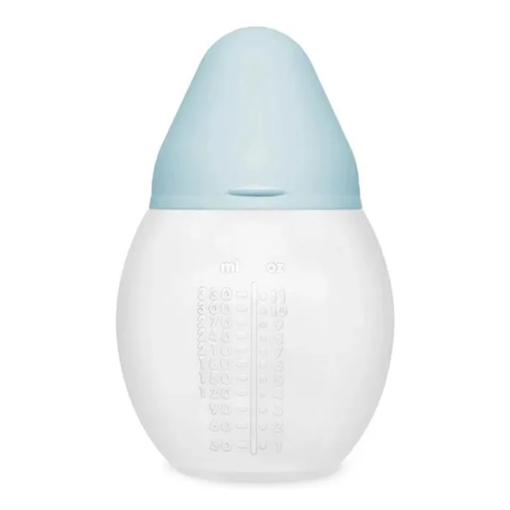 Medical silicone bottle and physiological teat | Pale blue- Product image n°5