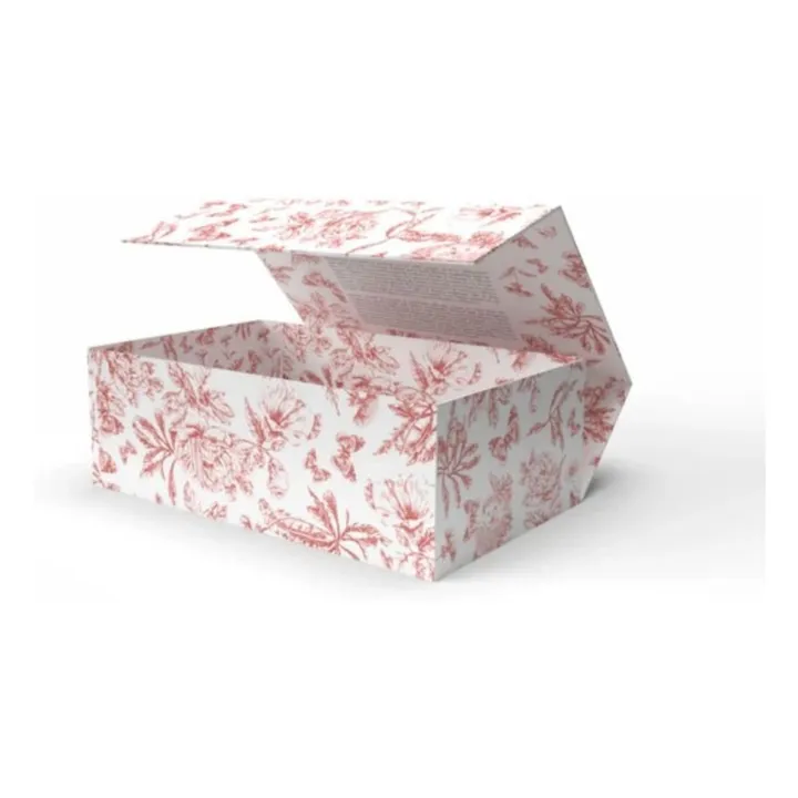 Coffret biberon en silicone médical et doudou lange Augustin le lapin Toile de Jouy  - Elhée x Tartine et Chocolat | Rose pêche- Image produit n°4