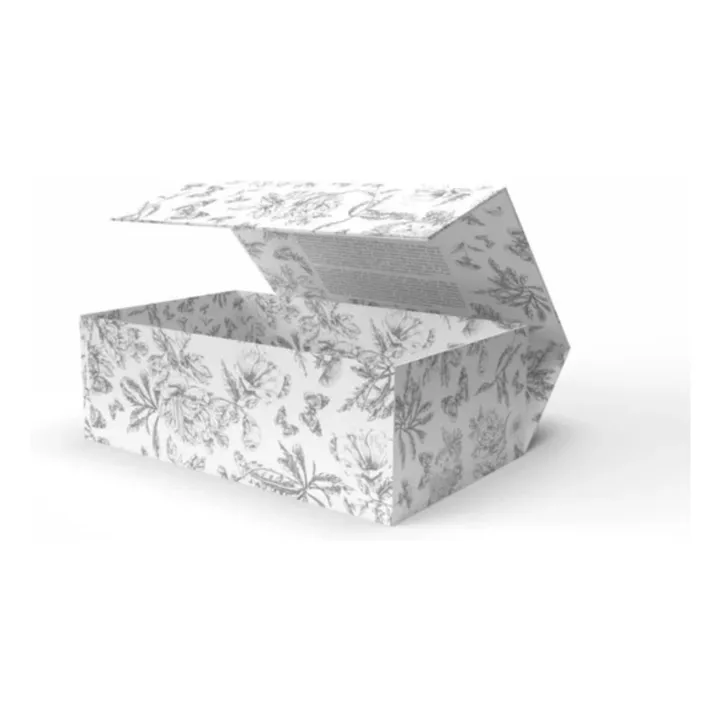 Augustin il coniglio Set biberon e piumone in silicone medicale Toile de Jouy - Elhée x Tartine et Chocolat | Grigio- Immagine del prodotto n°4