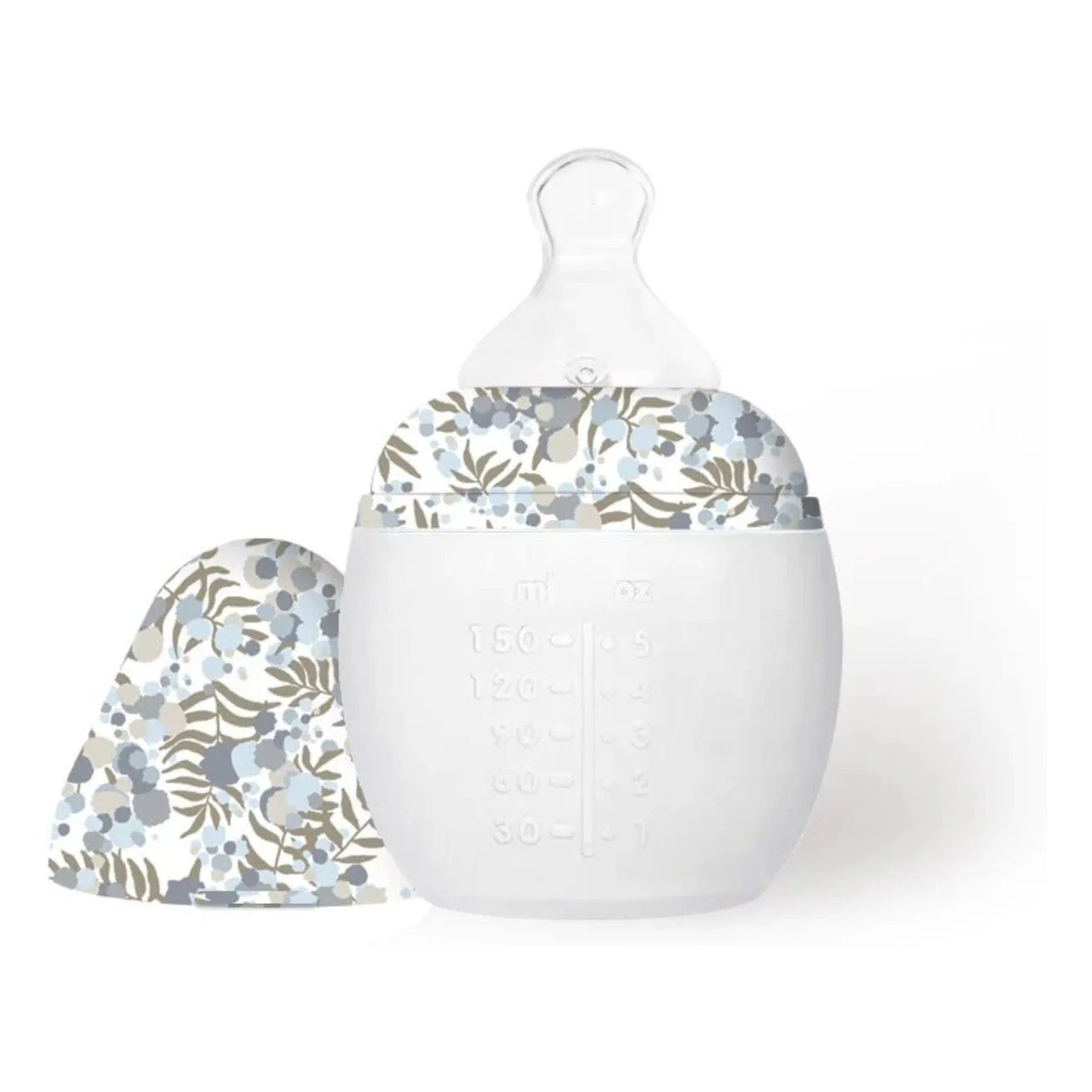 Elhée - Biberon en silicone médical et tétine physiologique Mimosa Field - Elhée x Liberty (Elhée) - Image 1