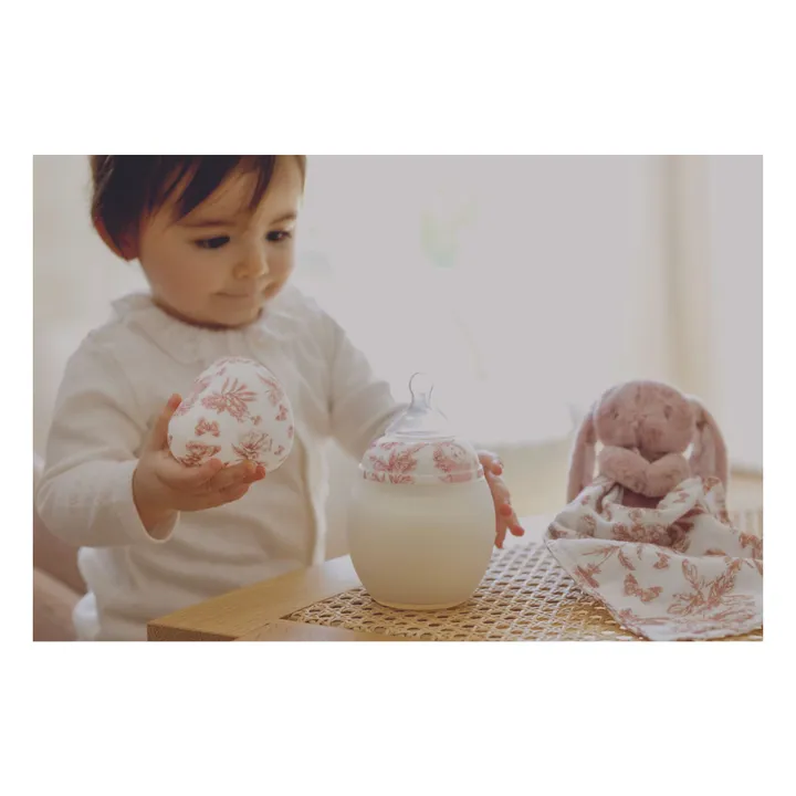 Toile de Jouy medical silicone feeding bottles and physiological teat - Elhée x Tartine et Chocolat | Peach- Product image n°7