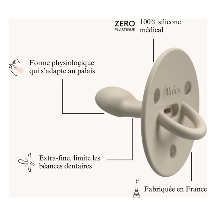 Tétine en silicone médical Choochoo | Vert kaki- Image produit n°6