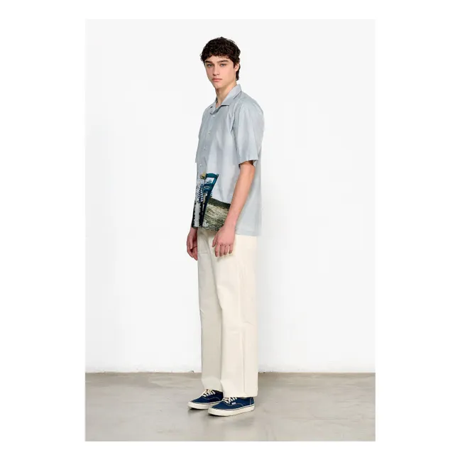 Sunset Postcard Shirt | Hellblau