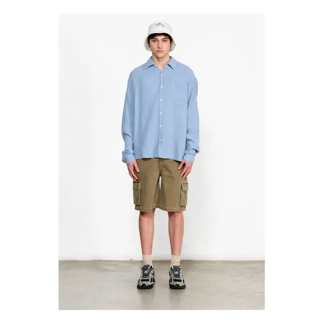 Camisa a presión | Azul