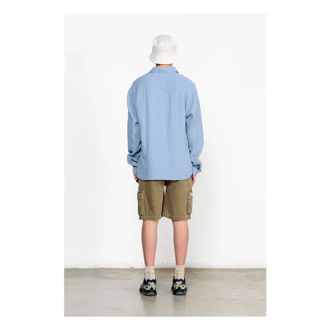 Camisa a presión | Azul