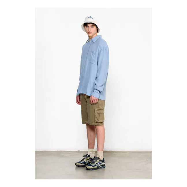 Snap Shirt | Blau