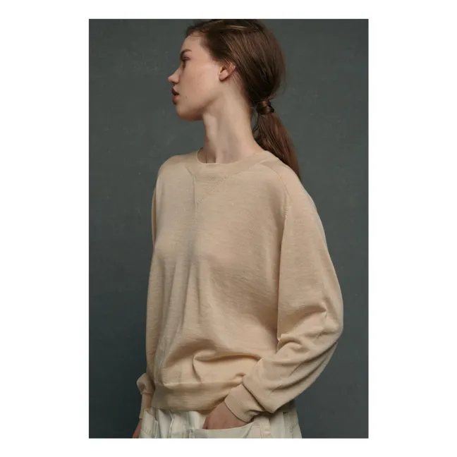 Ace Merino Wool Sweater | Ecru