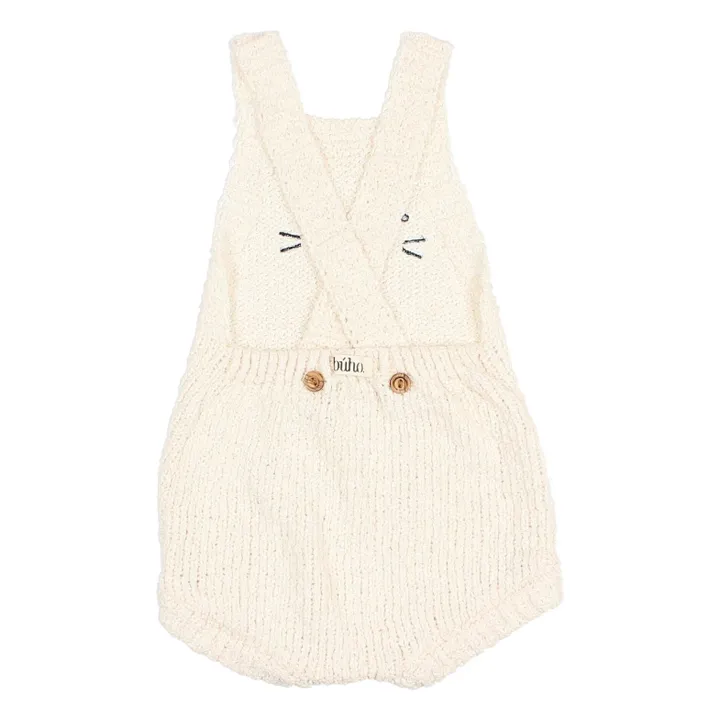 Barboteuse Bunny Coton Bio | Ecru- Image produit n°1