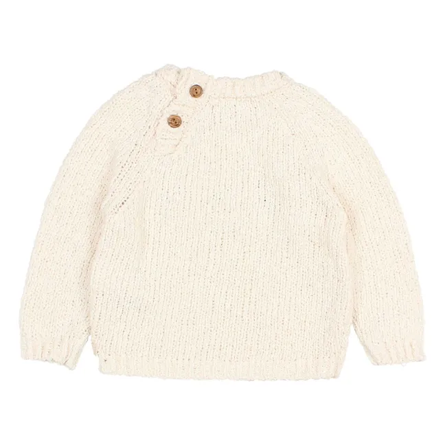 Pull Bunny Coton Bio | Ecru