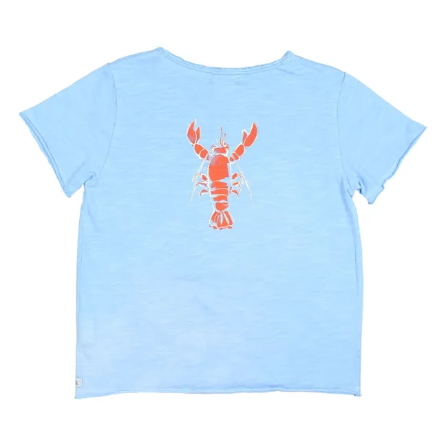 T-shirt Lobster Coton Bio | Bleu ciel