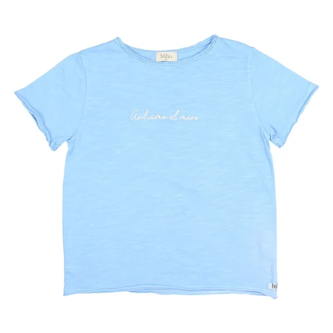 T-shirt Lobster Coton Bio | Bleu ciel