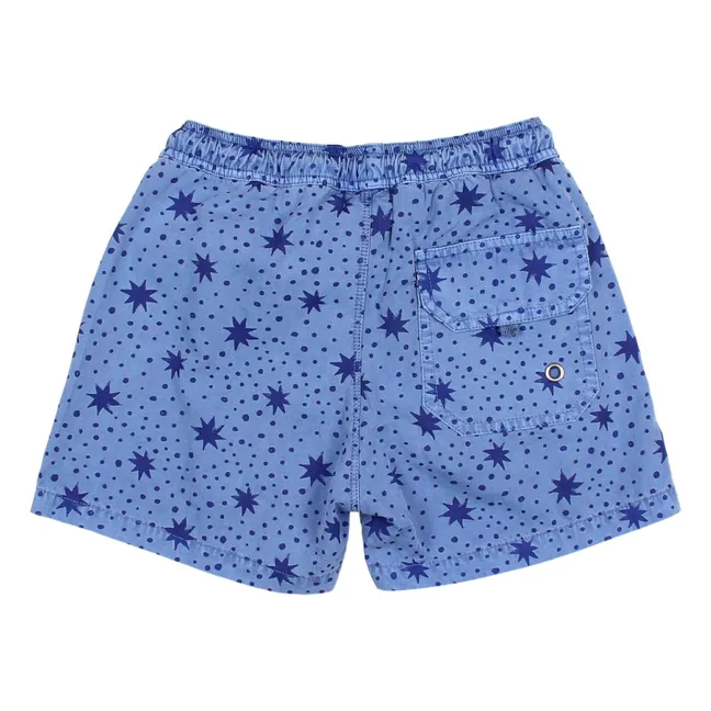 Pantaloncini da bagno in cotone organico Stars | Blu  indaco