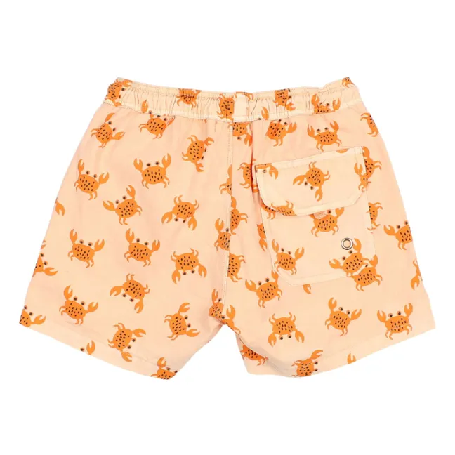 Short de Bain Crabs Coton Bio | Abricot