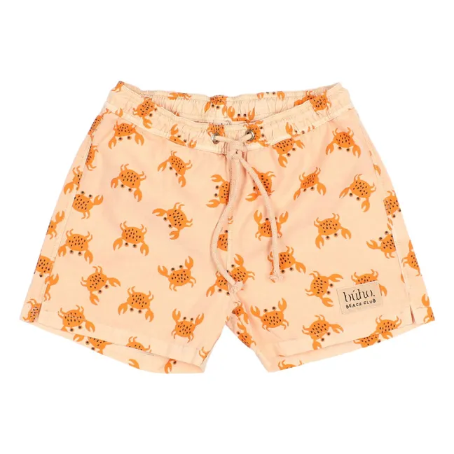 Short de Bain Crabs Coton Bio | Abricot