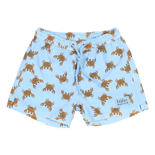 Bañador de algodón ecológico Crabs | Azul Cielo