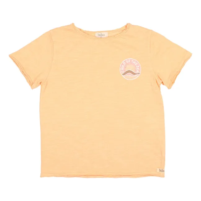 T-Shirt The Sea Bio-Baumwolle | Apricot