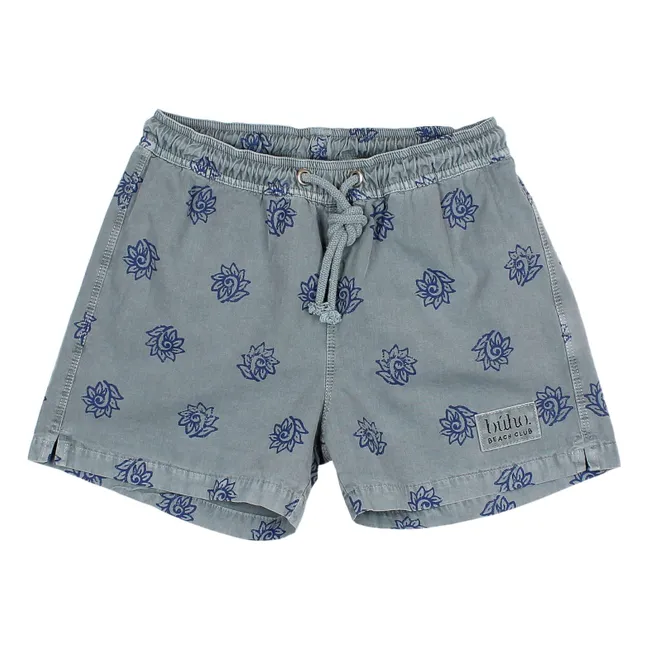 Bañador Batik de algodón orgánico | Azul Gris