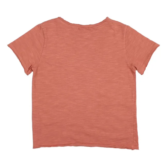 Camiseta de algodón orgánico Crazy Fun | Rosa Viejo