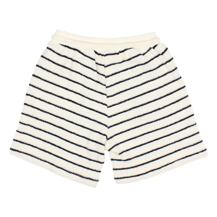 Terry Short Organic Cotton Stripes | Blue- Product image n°3