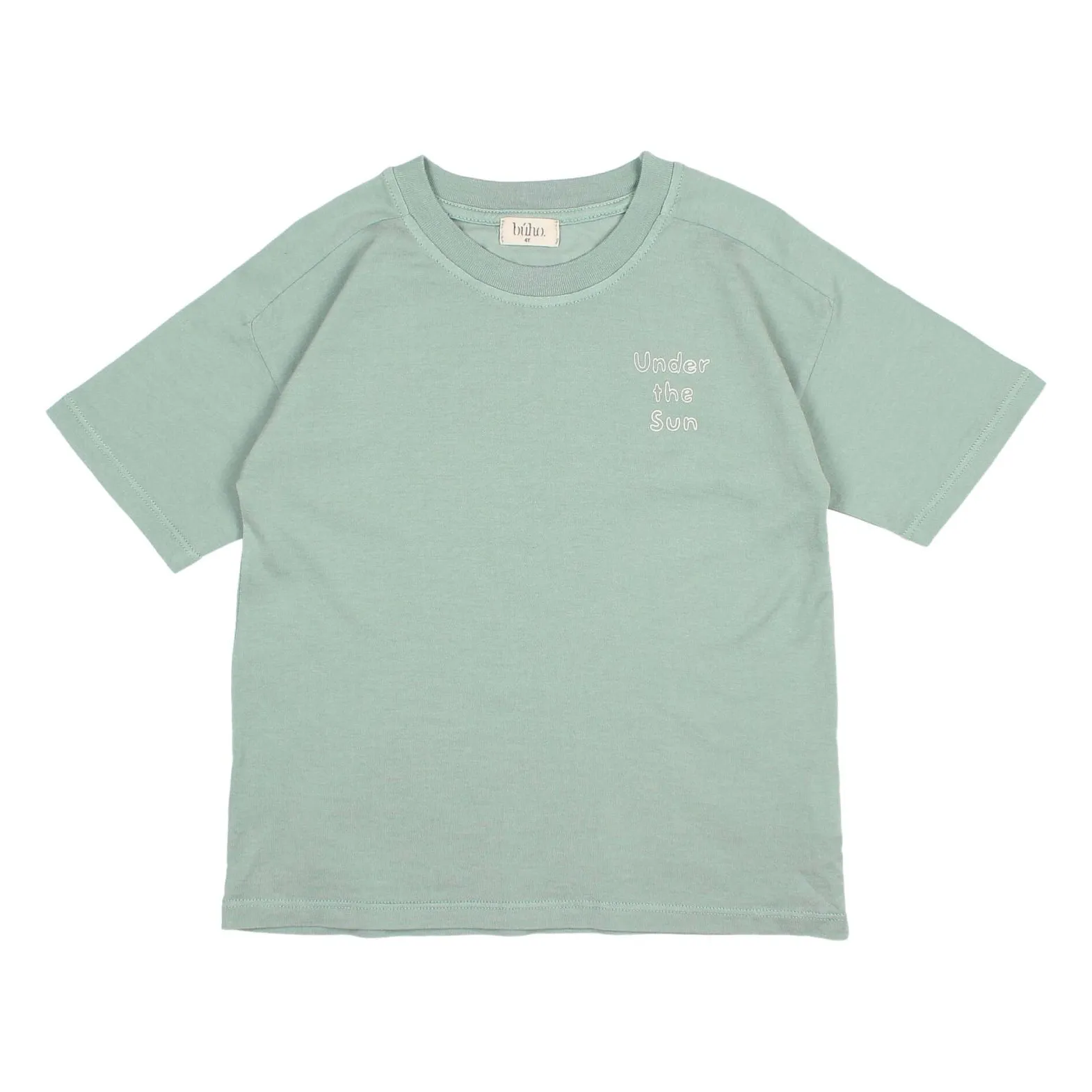 Búho - T-shirt enfant - Coton - Vert Céladon - 3 ans