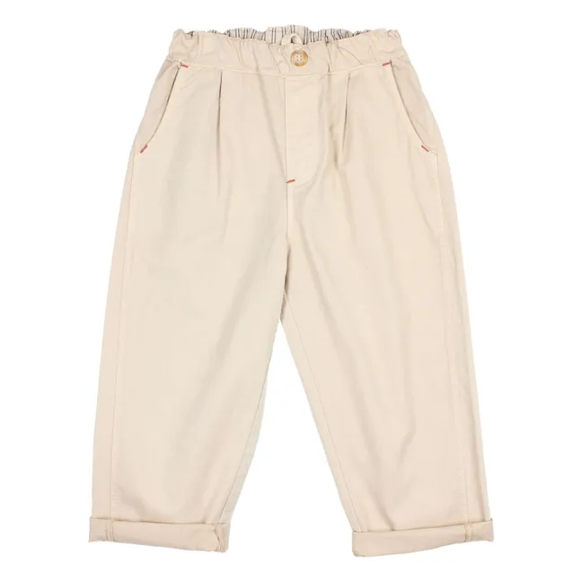 Pantalon Uni Twill | Sable
