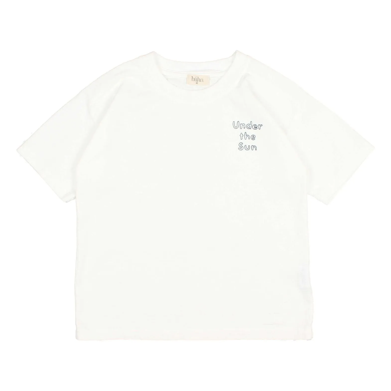 Búho - T-shirt manches courtes - Coton - Blanc - 3 ans