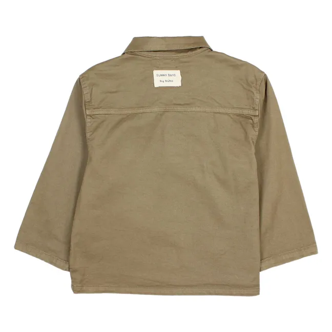Veste Unie Twill | Vert kaki
