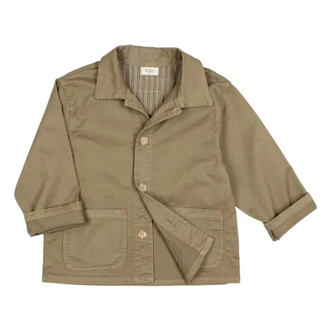 Veste Unie Twill | Vert kaki