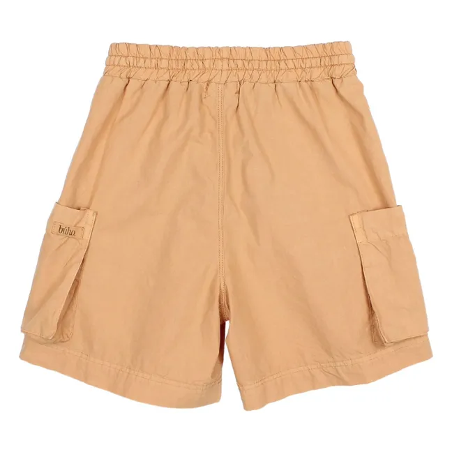 Bermudas de popelina de algodón orgánico | Camel