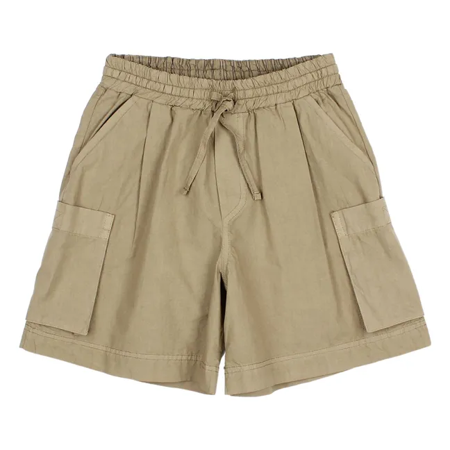 Bermuda Popeline Bio-Baumwolle | Khaki