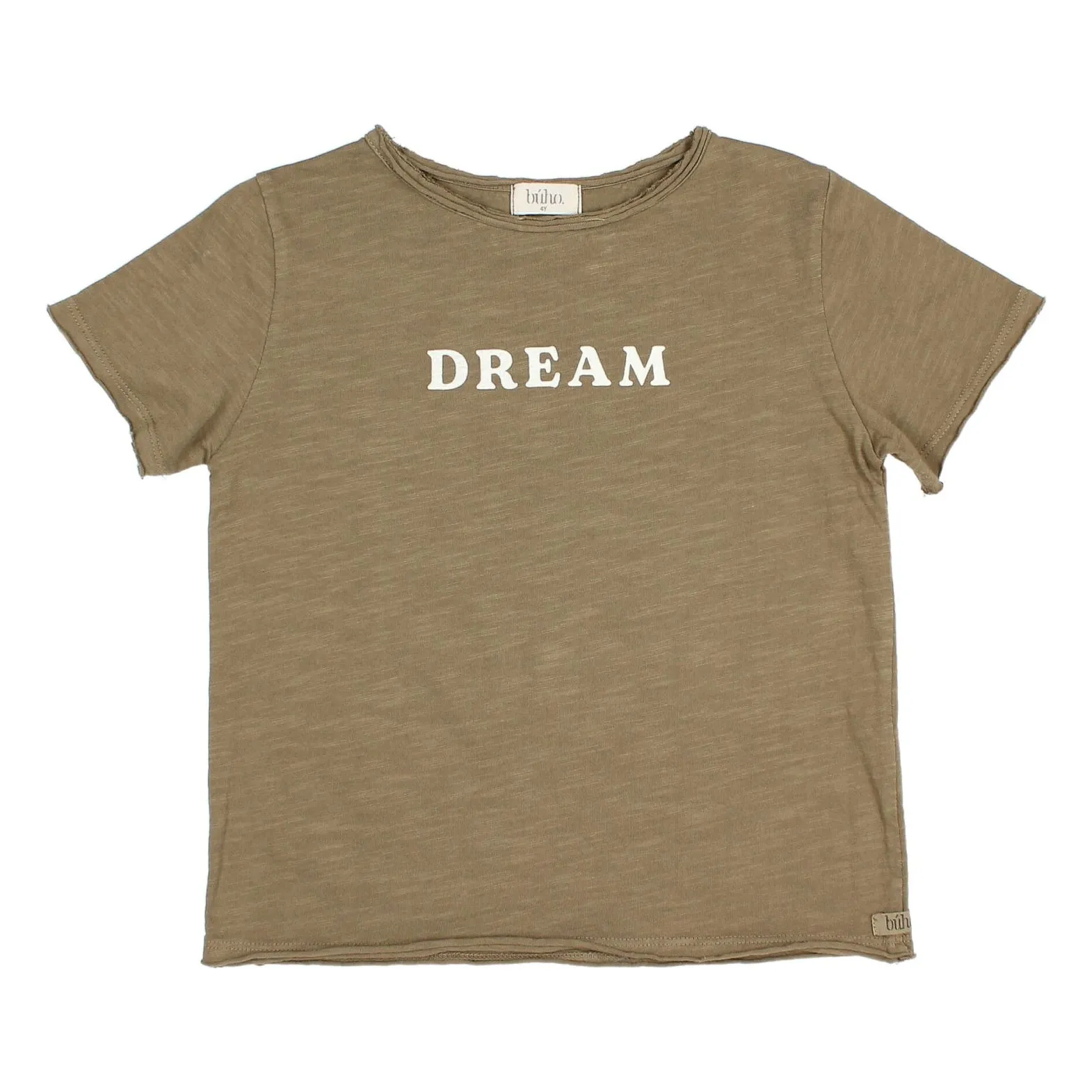 Búho - T-shirt manches courtes - Coton Bio - Vert kaki - 3 ans